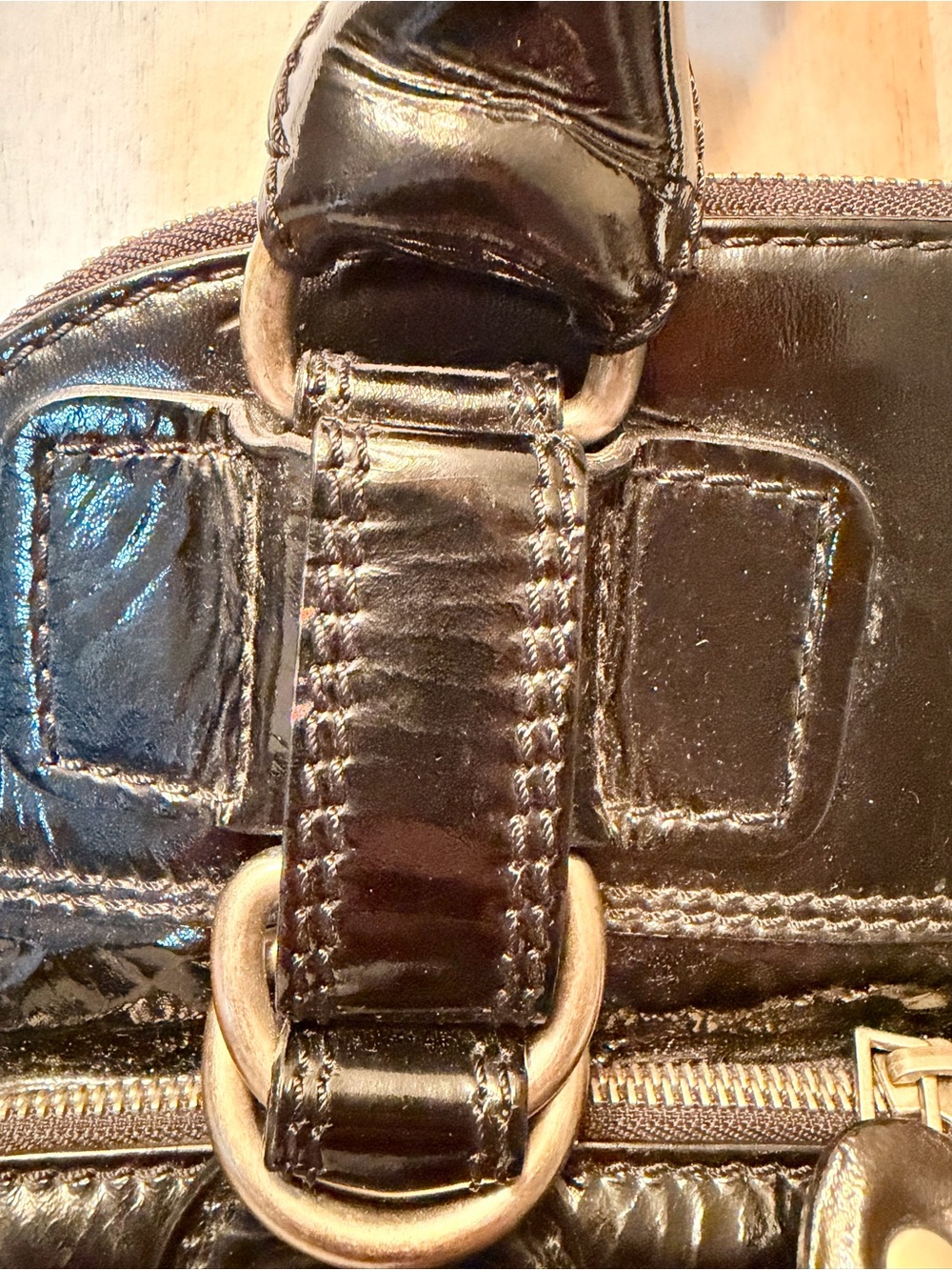 Chloe Patent Leather Top Handle Bag - Picture 10 of 11